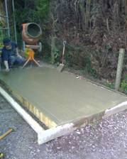 This is the excavation for a Dry mix Concrete Base with part of the dry mix in on the 20/03/2008
