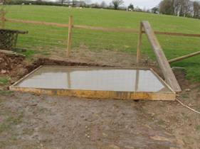 This is the concrete slab base 8 x 6 to fit a BH 1360 on the 20/03/2008
