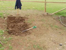 This is the excavation for a Dry mix Concrete Base with part of the dry mix in on the 20/03/2008