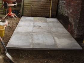 This is the concrete slab base 8 x 6 to fit a BH 1360 on the 20/03/2008
