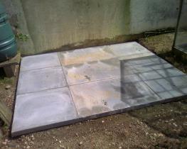 This is the concrete slab base 8 x 6 to fit a BH 1360 on the 20/03/2008
