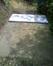 This is the concrete slab base 8 x 6 to fit a BH 1360 on the 20/03/2008
