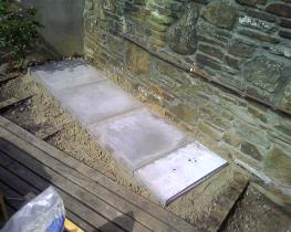 This is the concrete slab base 8 x 6 to fit a BH 1360 on the 20/03/2008
